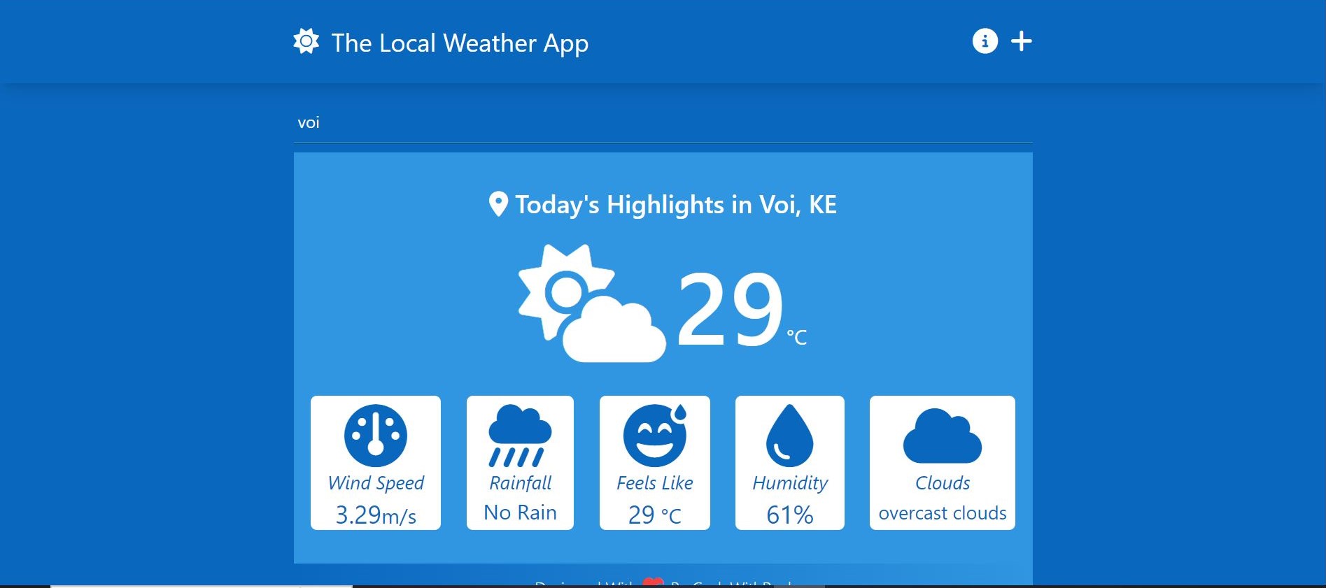 Weather app